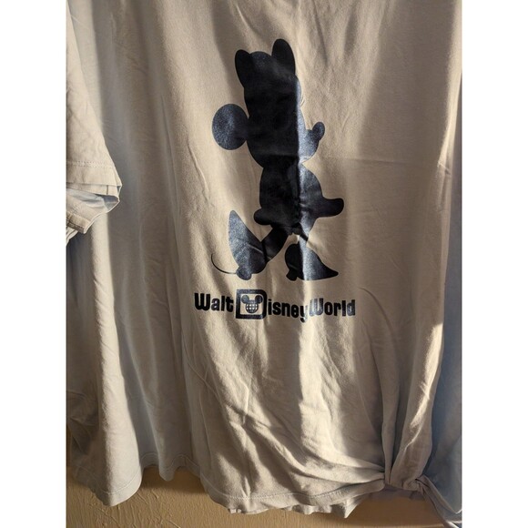 Disney Women's Minnie Mouse T-Shirt NEW SIZE 3XL BLUE Tie Up Walt Disney World - Picture 4 of 5
